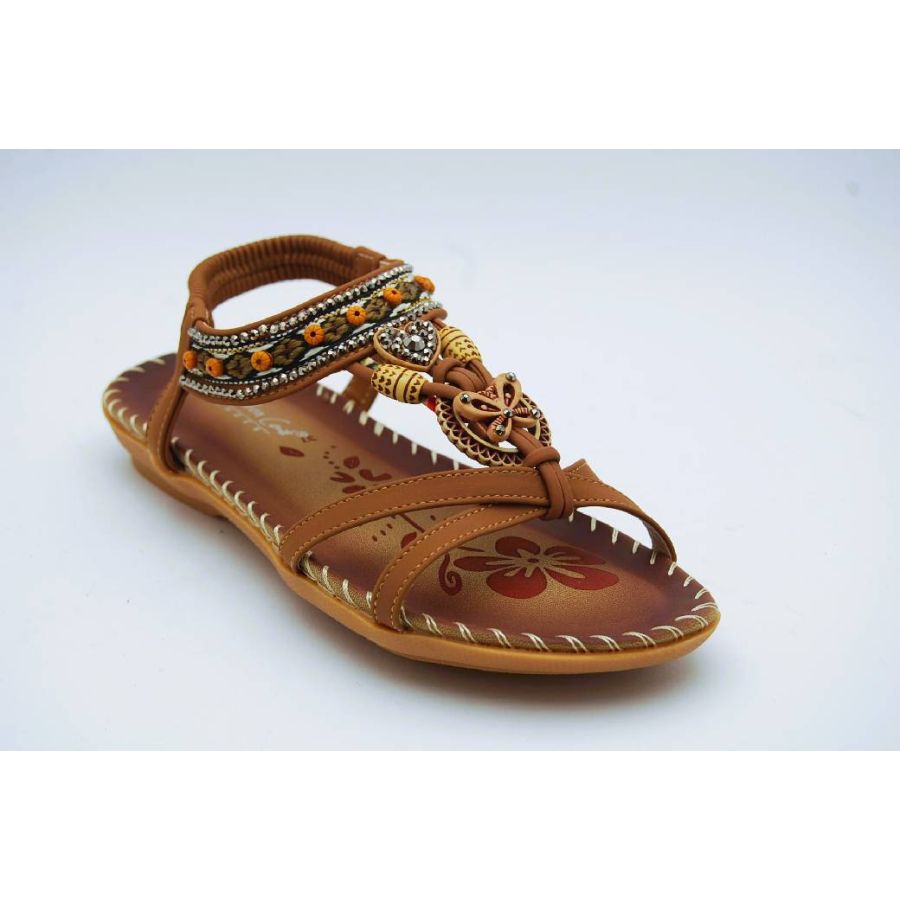 ANDREA CONTI camel sandalett