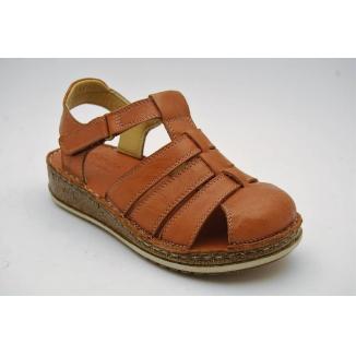 CHARLOTTE cognac sandal heltå