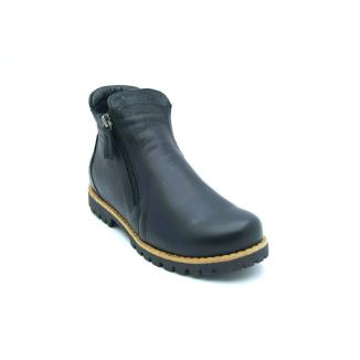 CHARLOTTE svart boots dragkedja