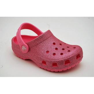 CROCS rosa CLASSIC GLITTER KIDS