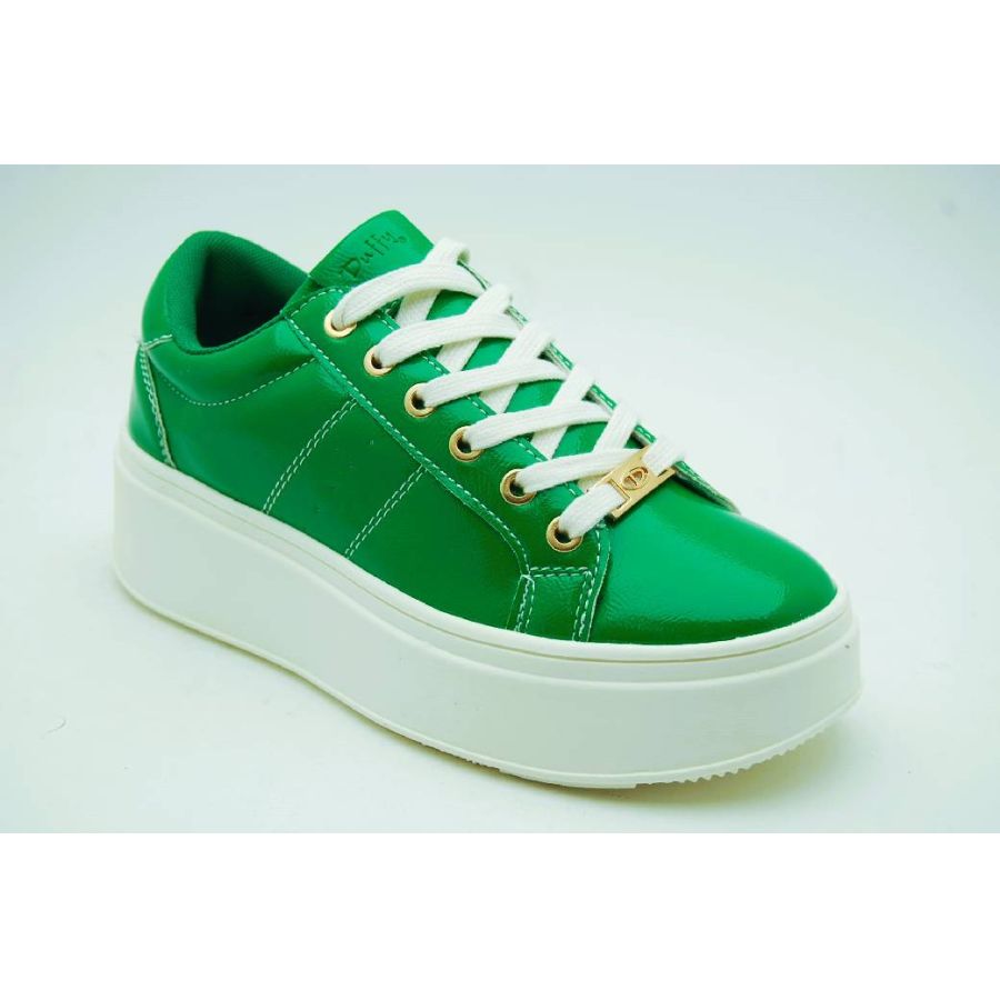 DUFFY grön sneaker lack