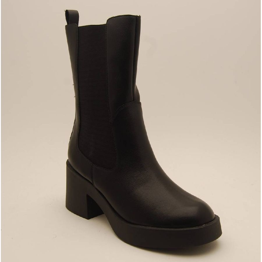 DUFFY svart boots klack