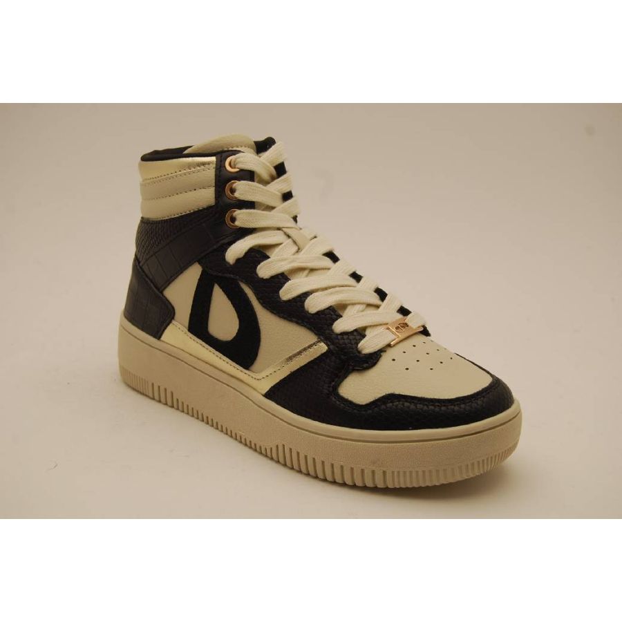 DUFFY svart sneaker high