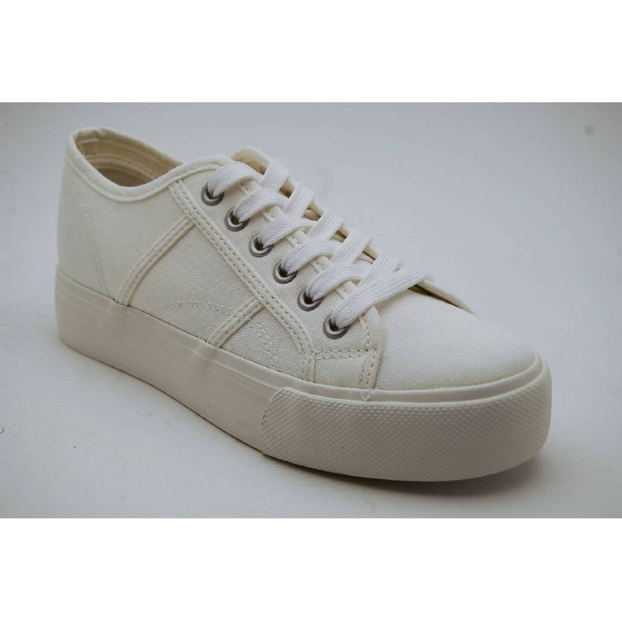 DUFFY vit tyg sneaker