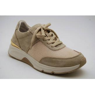 GABOR beige sneaker snörning