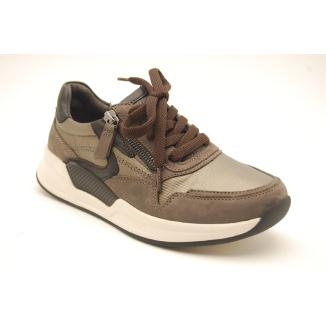 GABOR taupe sneaker dragkedja