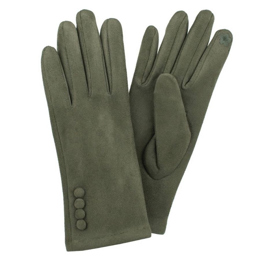 HK olive LADIES GLOVE BUTTONS