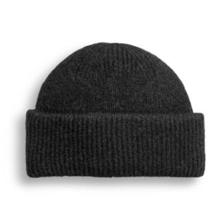 HK svart WOOL/MOHAIR MÖSSA