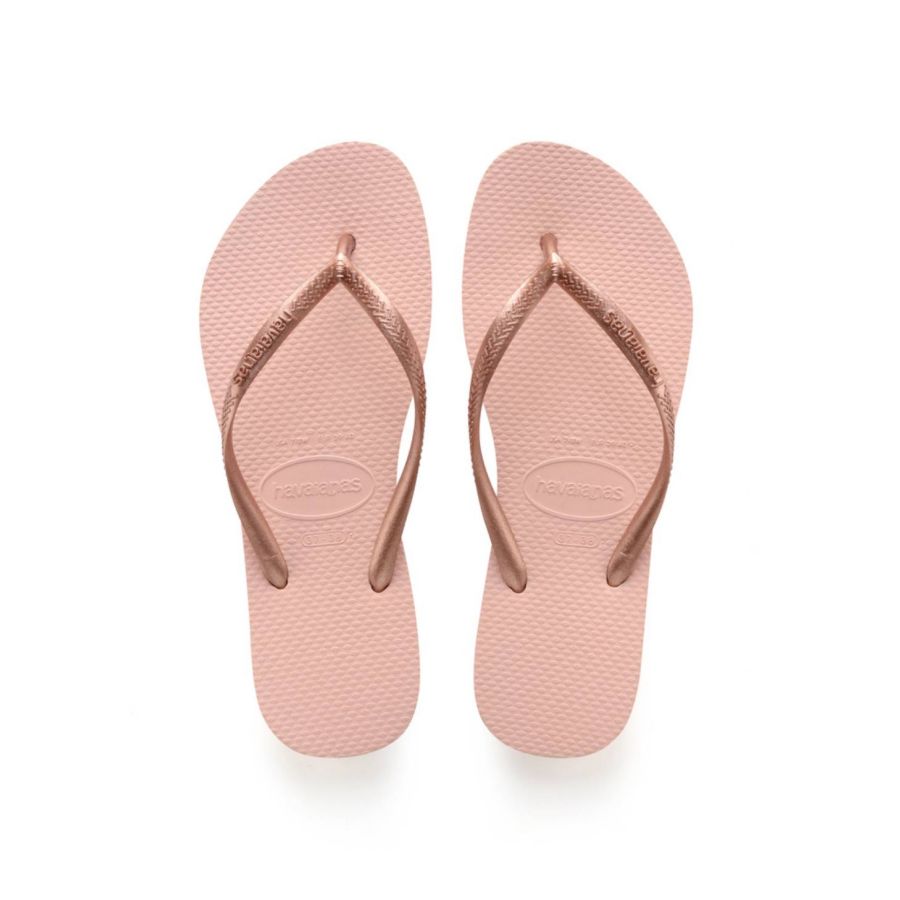 HAVAIANAS rose gold SLIM