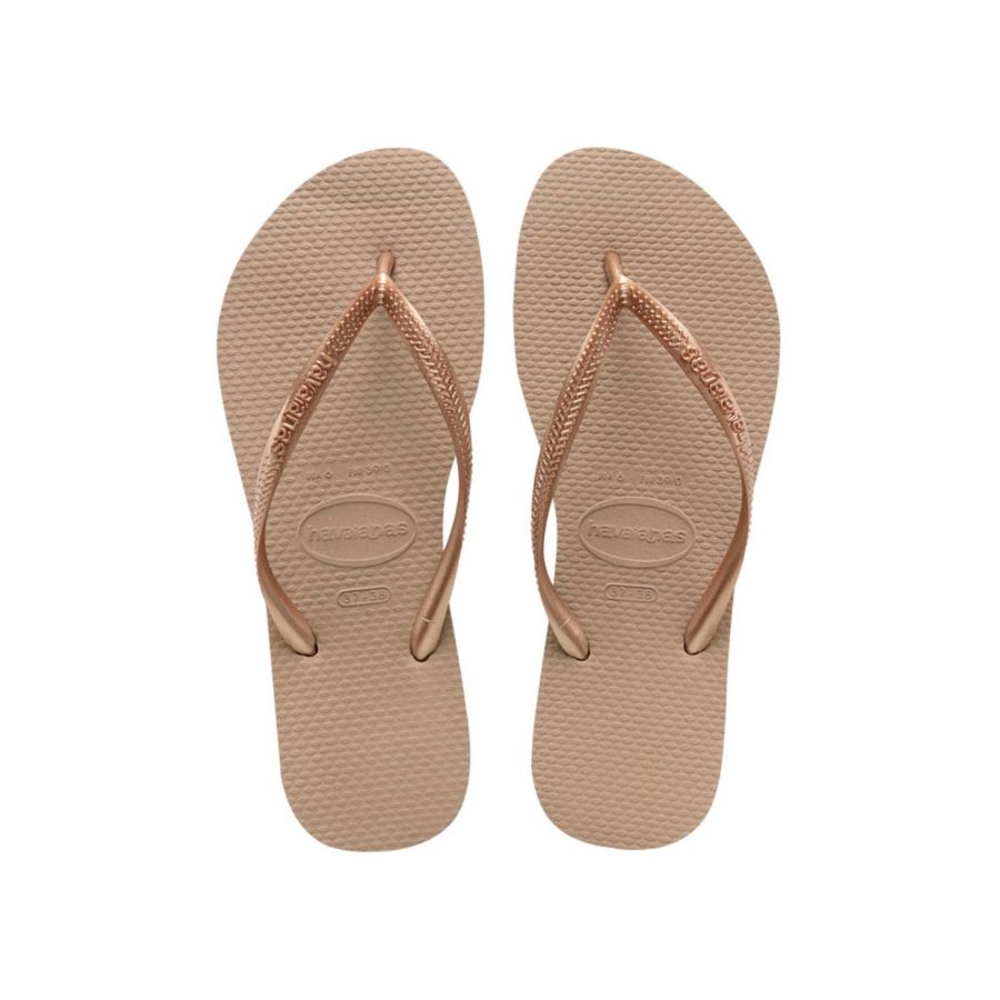 HAVAIANAS rosegold SLIM LOGO