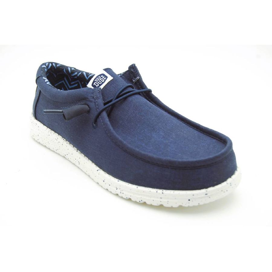 HEY DUDE navy WALLY CANVAS