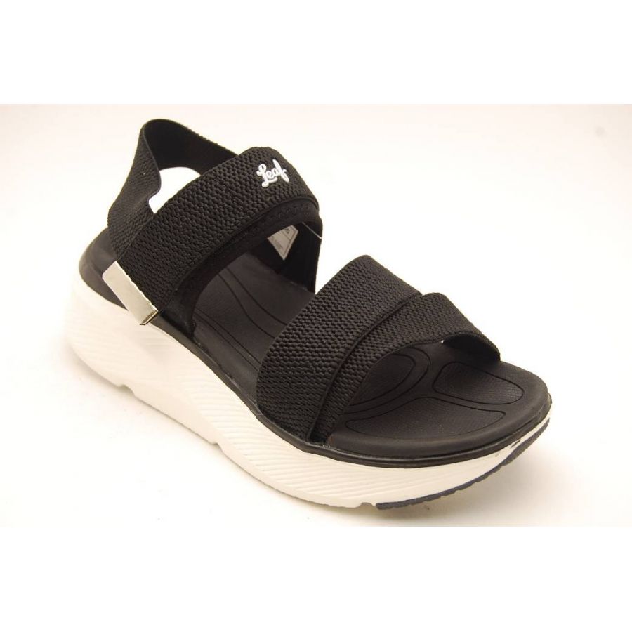 LEAF svart AXAMO sandal