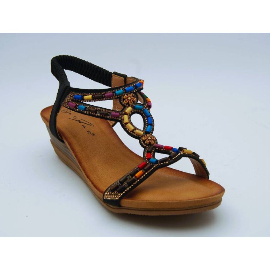 LUNAR svart EPSON sandalett