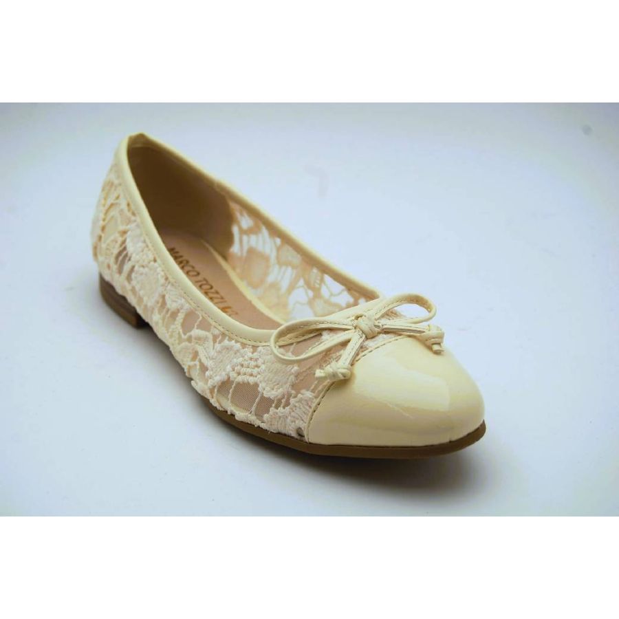 MARCO TOZZI cream ballerina