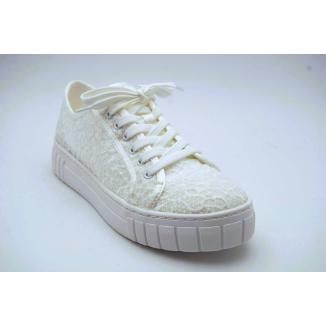 MARCO TOZZI vit sneaker spets