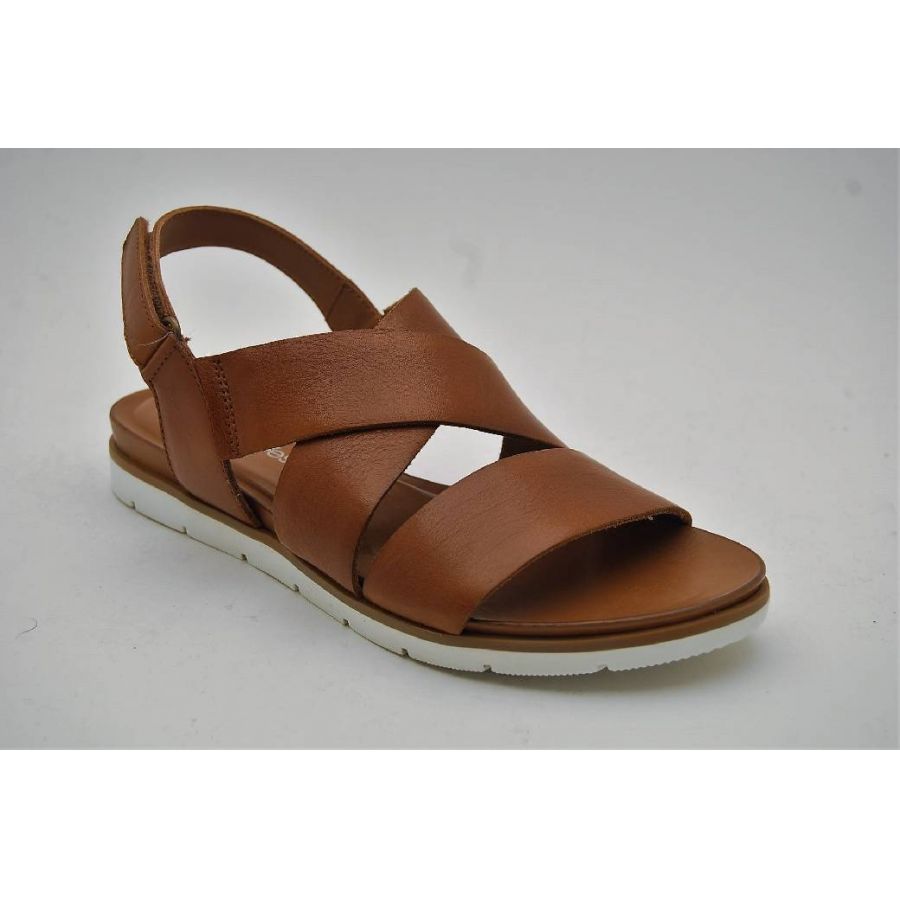 PARK WEST cognac sandal