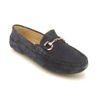 PARK WEST navy mocka loafer