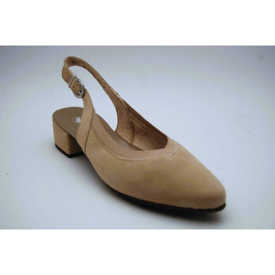 RIEKER beige slingback klack