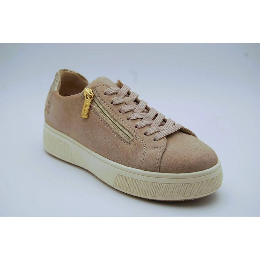 RIEKER beige snaeker dragkedja