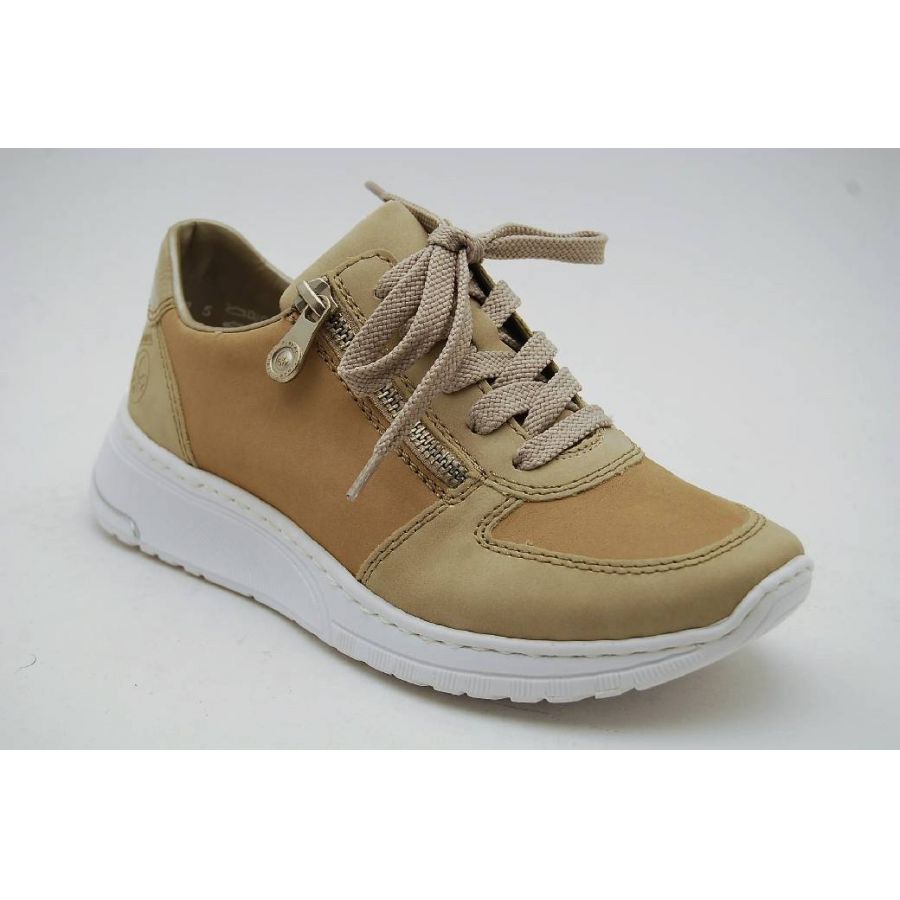 RIEKER beige sneaker dragkedja