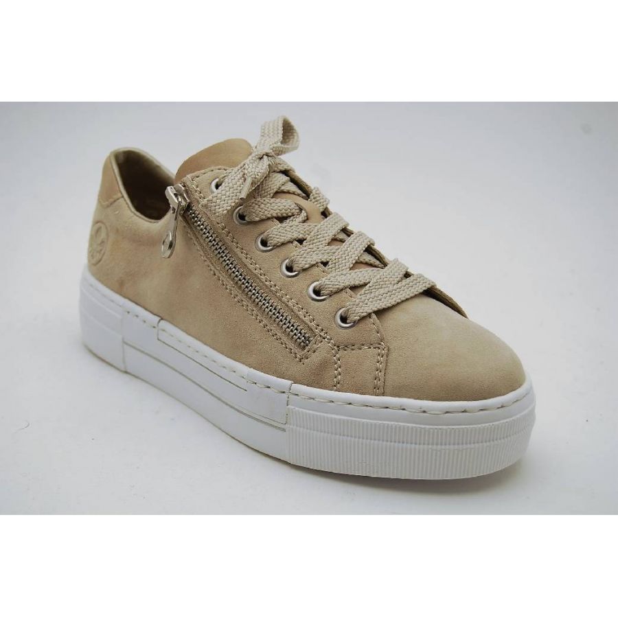 RIEKER beige sneaker dragkedja