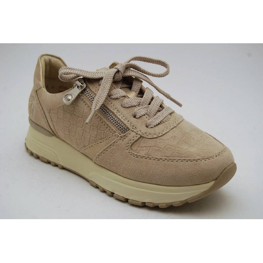 RIEKER beige sneaker dragkedja