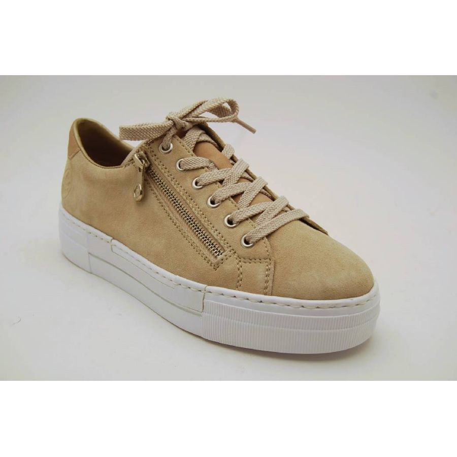 RIEKER beige sneaker dragkedja