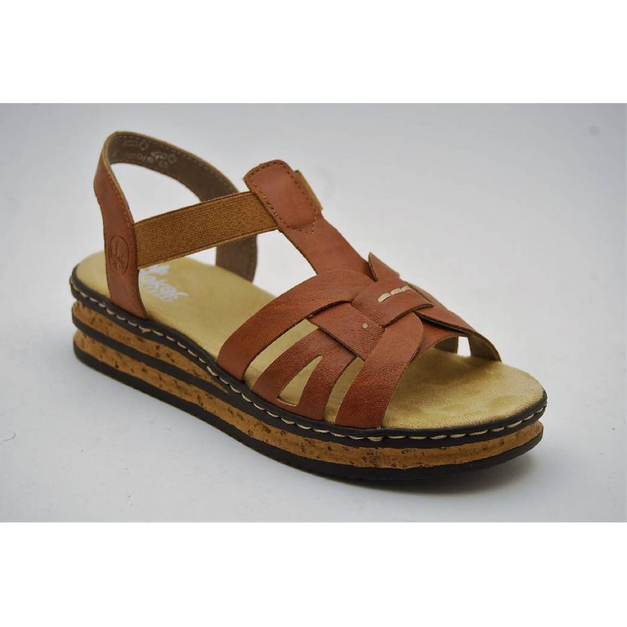 RIEKER brun sandal