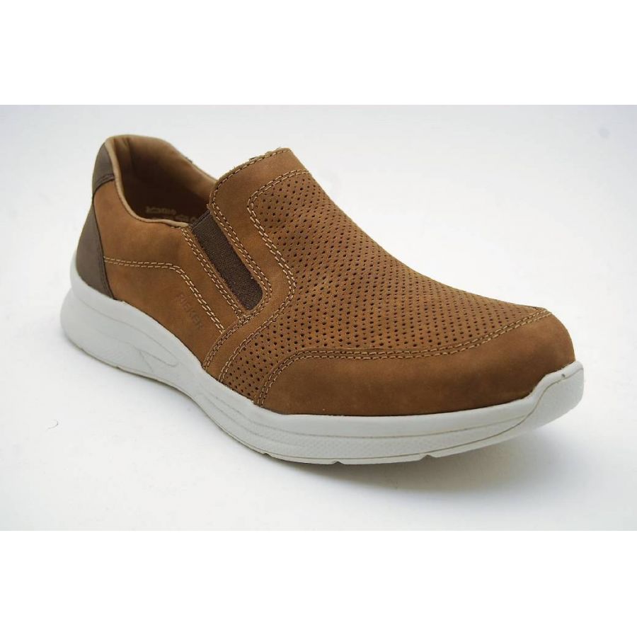 RIEKER brun slipon perforerad