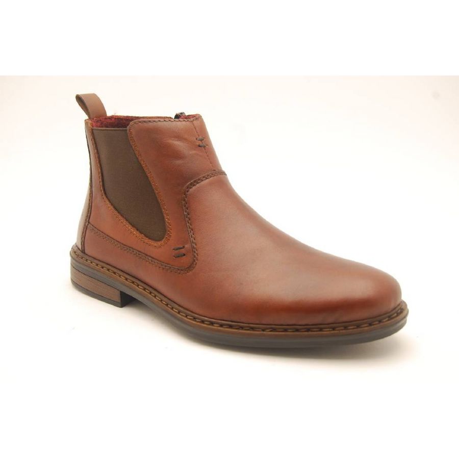 RIEKER cognac resårboots