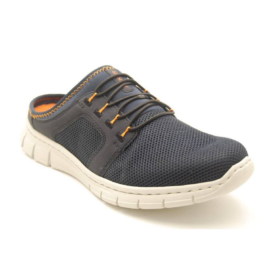 RIEKER navy slipin sneaker