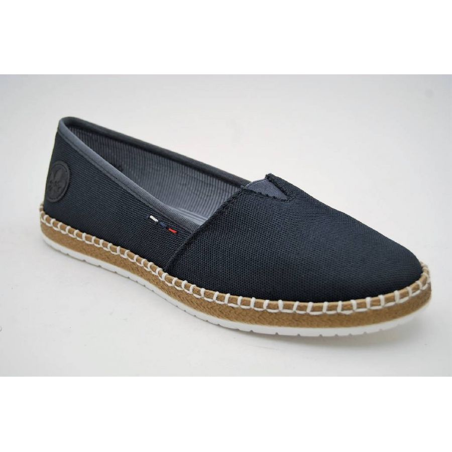 RIEKER navy slipon tyg