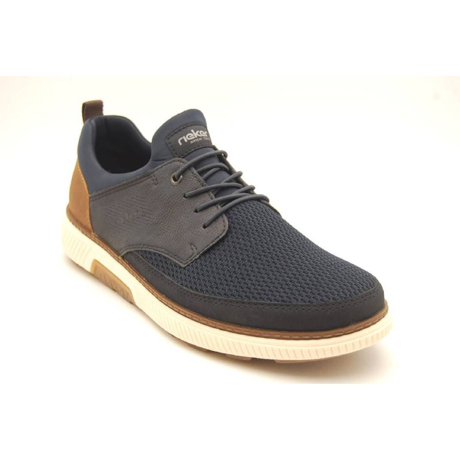 RIEKER navy sneaker resår snören