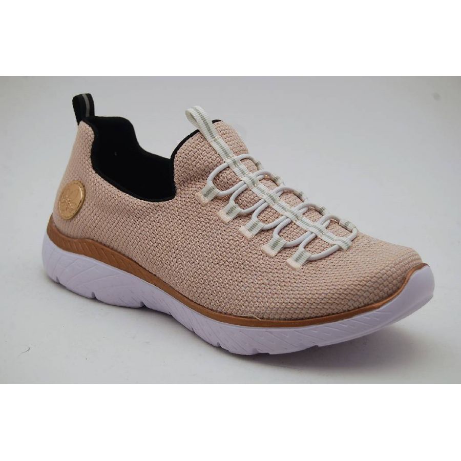 RIEKER rosa sneaker resår