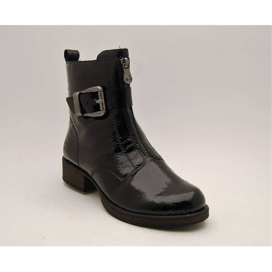 RIEKER svart lackboots
