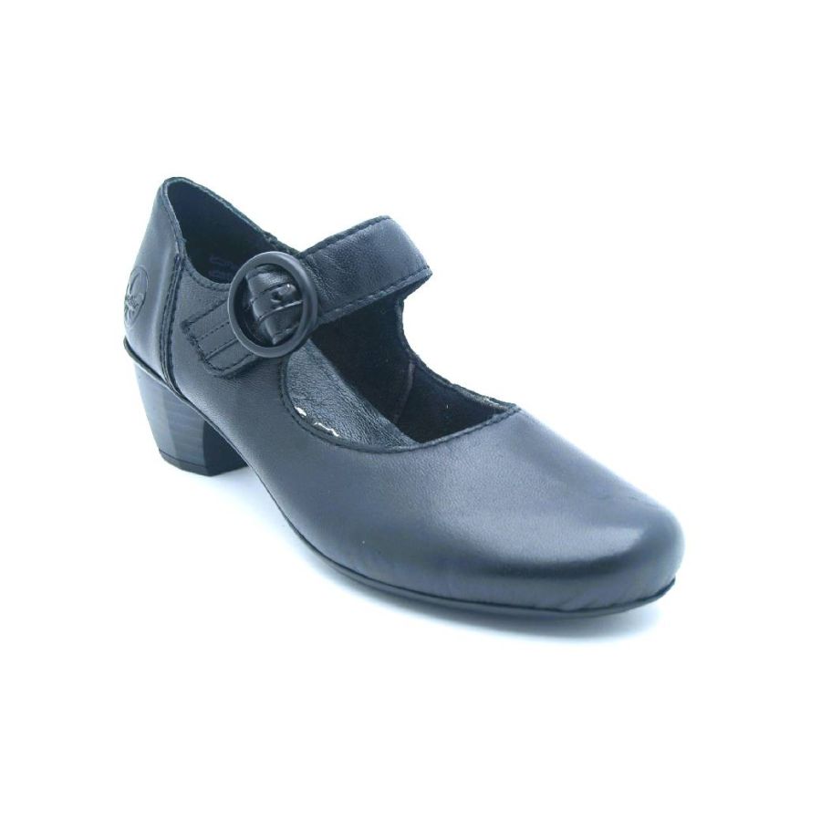 RIEKER svart pumps DANSSULA