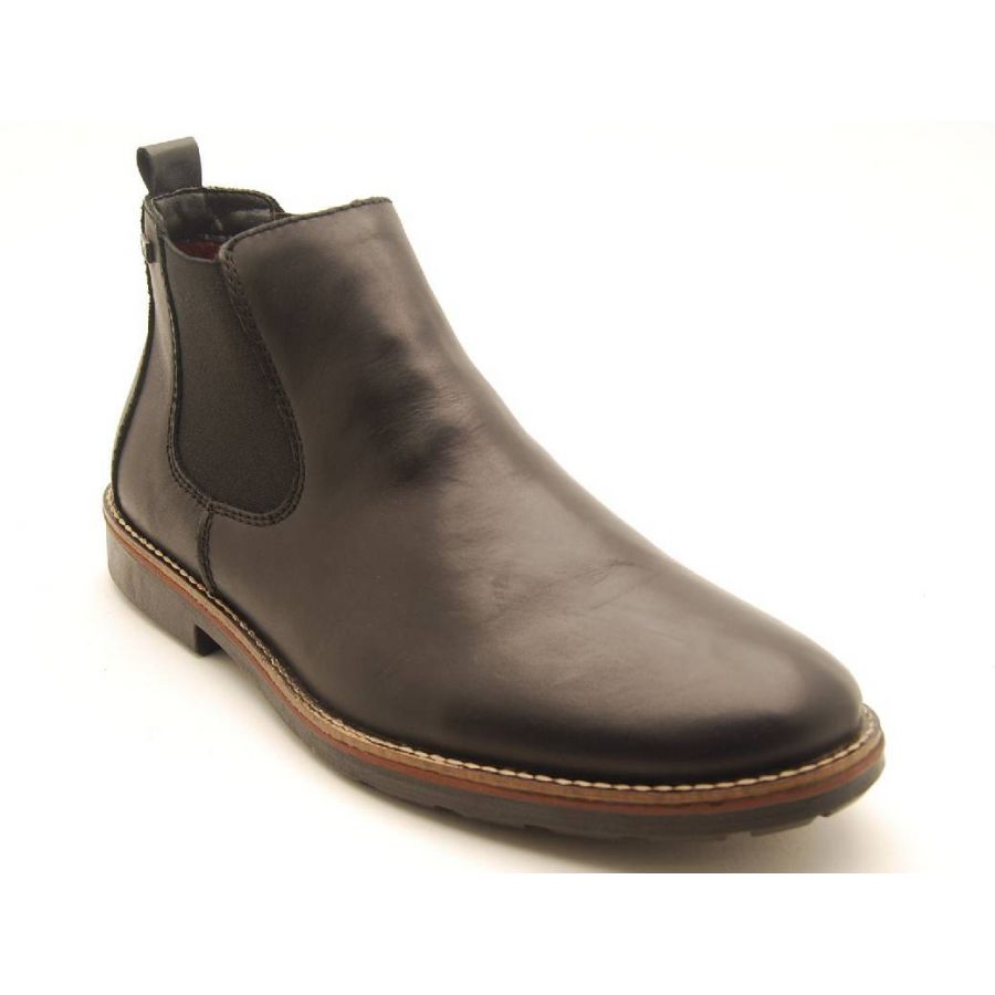 RIEKER svart resårboots TEX