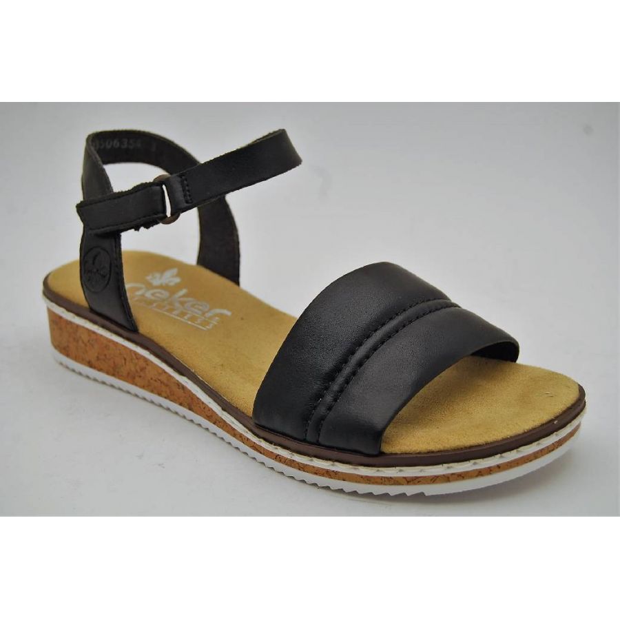 RIEKER svart sandal
