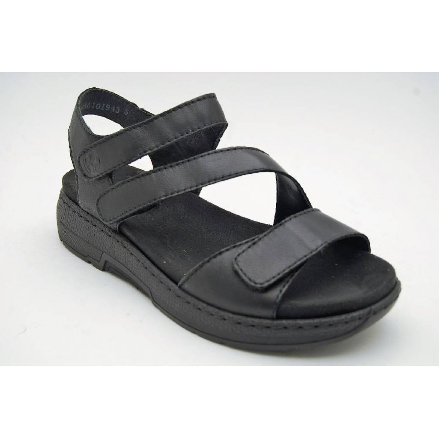 RIEKER svart sandal
