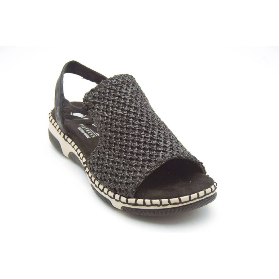 RIEKER svart sandalett