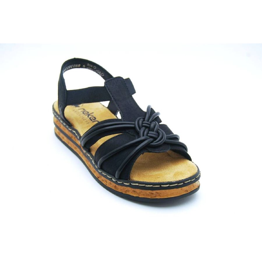 RIEKER svart sandalett