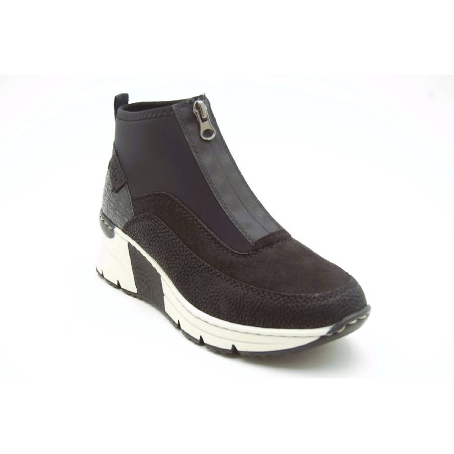 RIEKER svart sneaker high