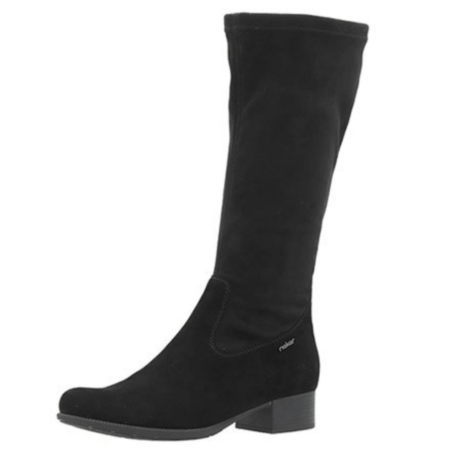 RIEKER svart STRETCH stövel