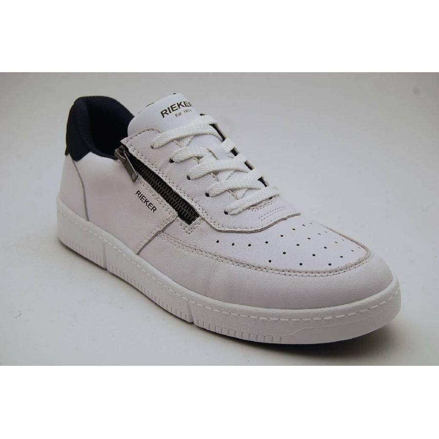 RIEKER vit sneaker dragkedja