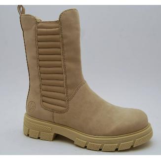 RIEKER beige hög chelseaboots