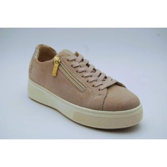 RIEKER beige snaeker dragkedja