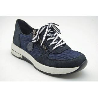 RIEKER blå sneaker dragkedja