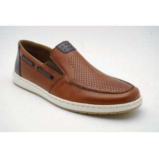 RIEKER brun seglarloafer