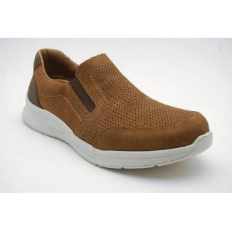 RIEKER brun slipon perforerad
