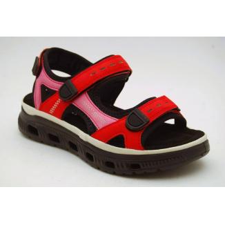 RIEKER röd/fuxia sandal